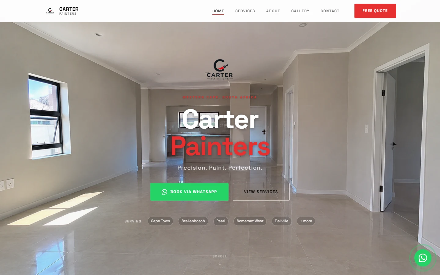 Carter Painters website