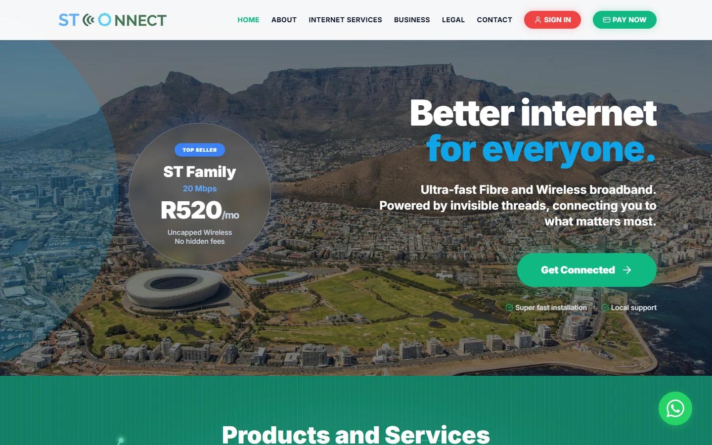 ST Connect website